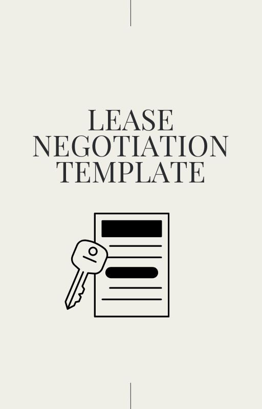 Lease Negotiation Template